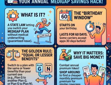 CA birthday rule about Medicare Supplement or Medigap
